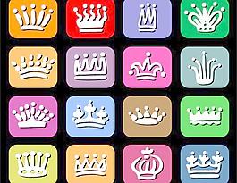 可爱的皇冠矢量素材