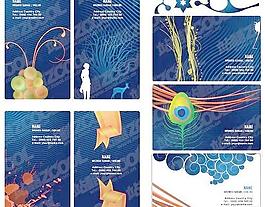 漂亮的卡片模板矢量素材
