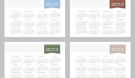 2013创意会议日历矢量素材20