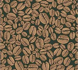 咖啡豆的背景矢量素材