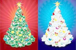 01圣诞树矢量