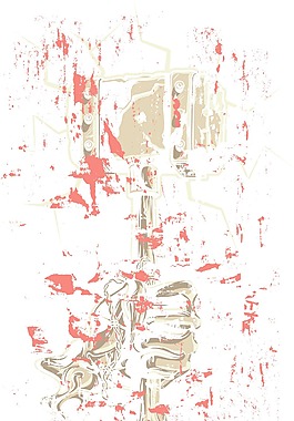 随着垃圾矢量T恤设计锤