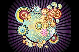 多彩多姿多彩的漩涡，漩涡