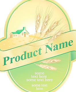 产品标签设计05矢量