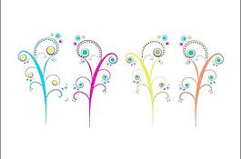 多彩多姿多彩的漩涡，漩涡