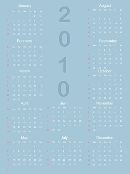 简单的日历的例子