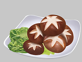 香菇肉糕酸菜香菇火锅套餐系列香菇面筋饭图片彩椒香菇翻炒动态视频