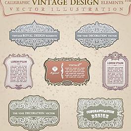 欧洲古典边境03矢量素材