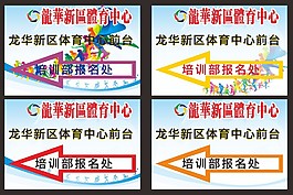 报名导向牌