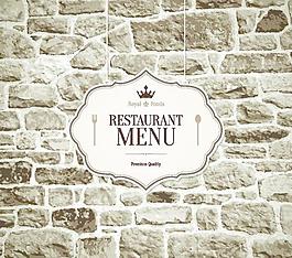 餐厅的食物菜单覆盖向量02皇家