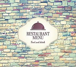 餐厅的食物菜单覆盖向量03皇家