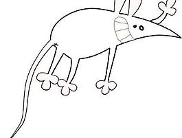 老鼠卡通符号剪贴画