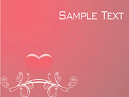 浪漫的背景矢量