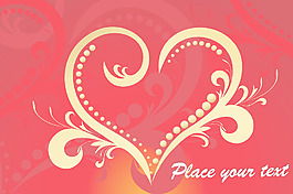 与浪漫的心无缝背景图案