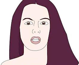 女孩头上的剪贴画