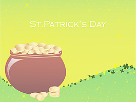 帕特里克日矢量插画