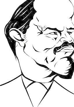 列宁的漫画艺术剪辑