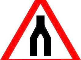道路标志的道路分割合并剪贴画