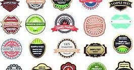 精美的标签装饰设计矢量图02