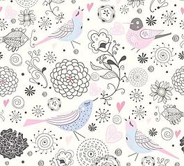 格调高雅的插画背景矢量素材01