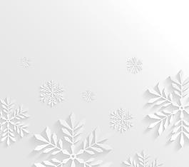 文花白色圣诞背景矢量04