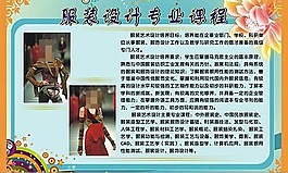 服装设计专业课程展板
