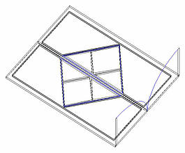 菱形拼花双开门