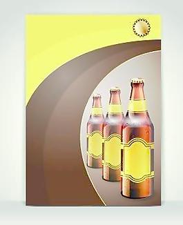 创意啤酒海报矢量集03