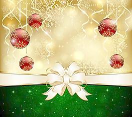 绿色风格的圣诞卡片矢量09