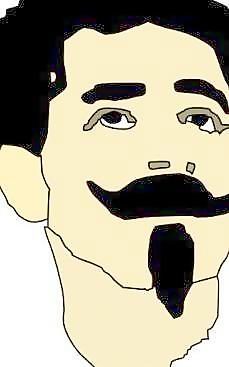 男人的胡子剪贴画