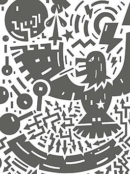 抽象卡通人物矢量10