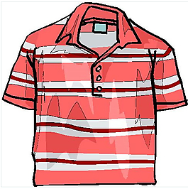 男式短袖带领子T恤