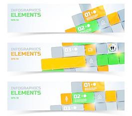 创造性的商业横幅元素矢量图01