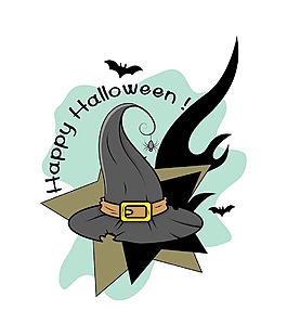 万圣节女巫的帽子