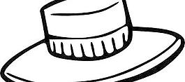 帽子轮廓剪贴画