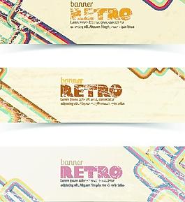复古垃圾商业banner矢量01