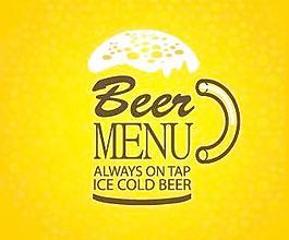 创意啤酒海报设计矢量图01