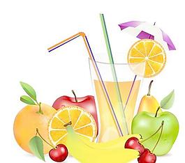 果汁设计矢量图02