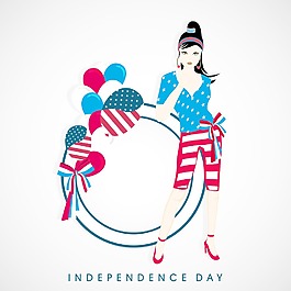 美国独立日庆祝活动的概念