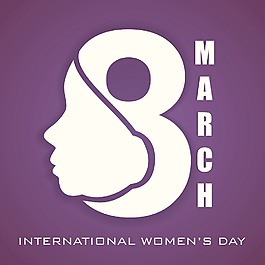 三八妇女节贺卡或海报与时尚的文本第八三月在时尚的背景设计