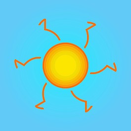 华丽的太阳的设计