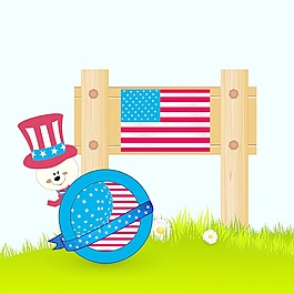 美国独立日庆祝活动的概念