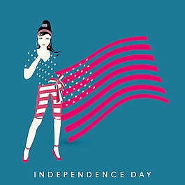 美国独立日庆祝活动的概念