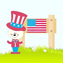 美国独立日庆祝活动的概念