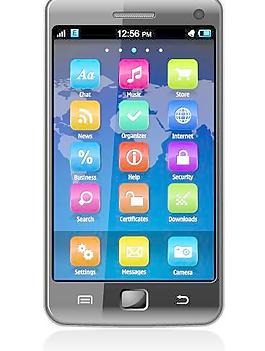 不同的智能手机设计元素矢量图05