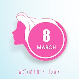 三八妇女节贺卡或海报与时尚的文本第八三月在时尚的背景设计