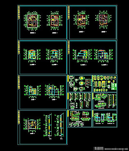 三层别墅cad施工图