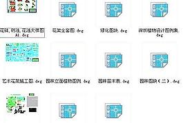 cad园林植物素材图块