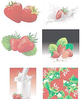 牛奶和草莓