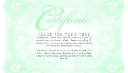 矢量温柔的证书模板集01